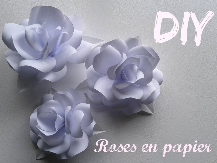Roses en papier DIY